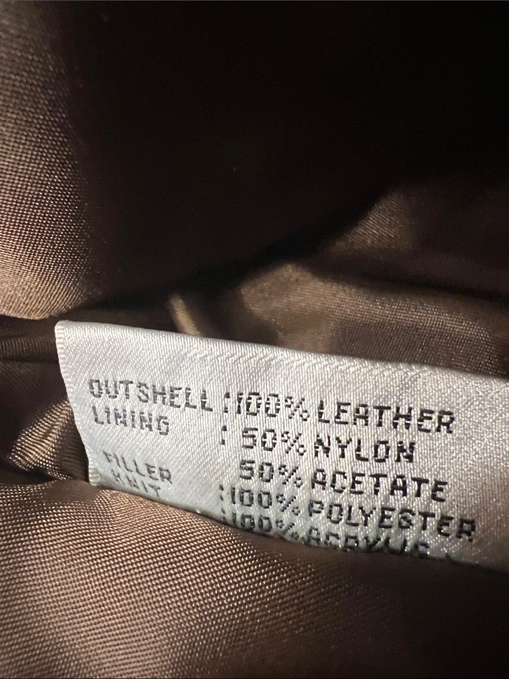 Vintage 90s Charles Klein Brown Leather Bomber Jacket - Picture 7 of 8